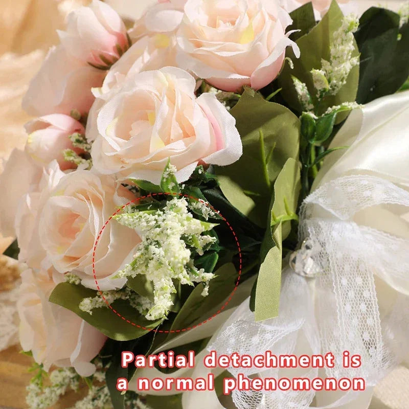 1PC Wedding Bouquet for Bride Wheat Ear and Green Leaf Wedding Bouquet Ceremony Anniversary Bridal Shower Wedding Accessories