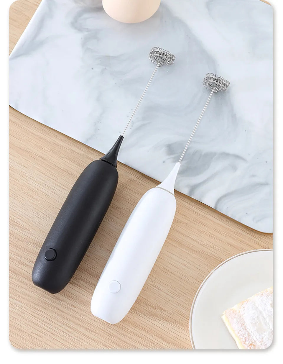 Milk Frother Handheld Cappuccino Maker Coffee Foamer Egg Beater Chocolate Stirrer Mini Portable Food Blender Kitchen Whisk Tool
