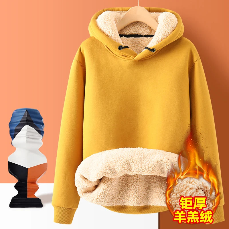 2024 winter new arrival thicken Hoodies men youth hoodie autumn Men's Clothes Long sleeve Sweatshirts full size M-4XL,5XL WY02