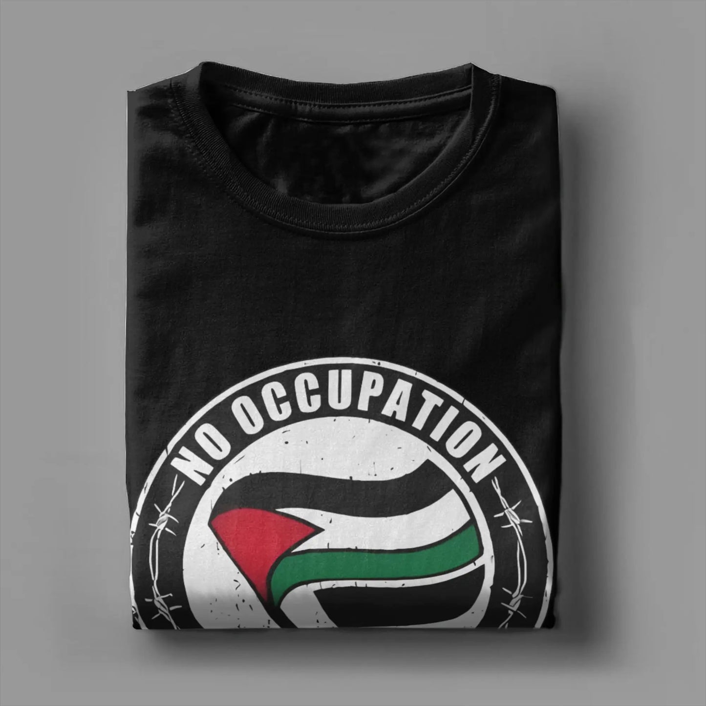 Palestine Flag  T Shirt Summer  Cotton T-Shirts For Men Popular Pattern Tshirt Short Sleeve Vintage Tops