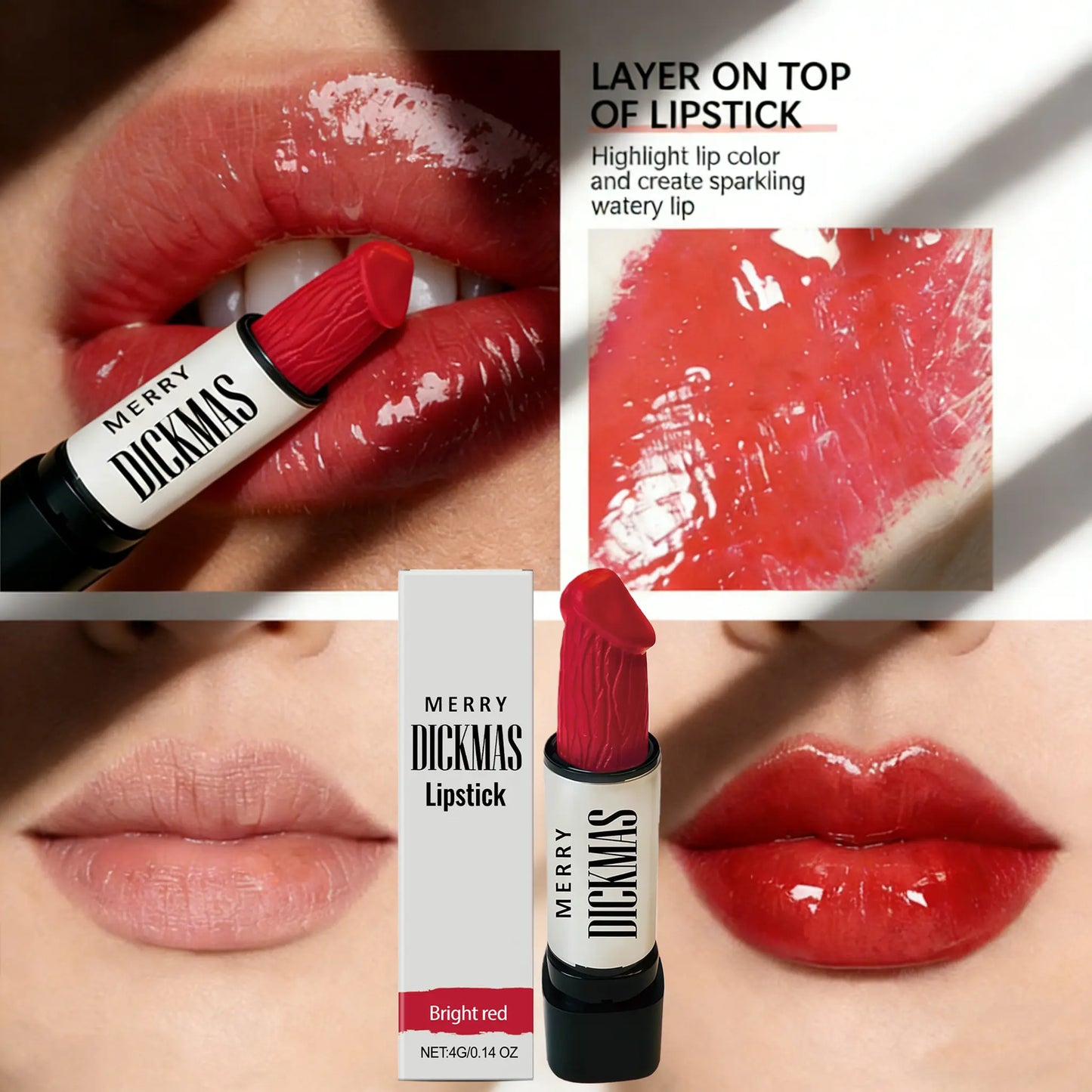 Secret Party Christmas Lipstick Long Lasting Matte Shimmer Silky Smooth Lipstick High Rendering Women Makeup Cosmetic