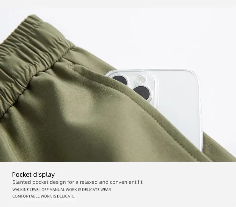 Men's high-end pants, trendy and versatile, cool and stylish teenage down pants, American straight-leg casual workwear pants