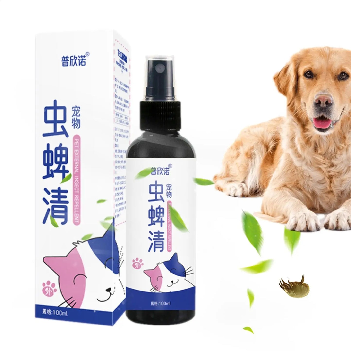 Pet Tick Sprays Ticks Spray That Repels And Prevents Ticks Spray For Pets 100ml Safe For Home And Cats Dogs Flea Remover