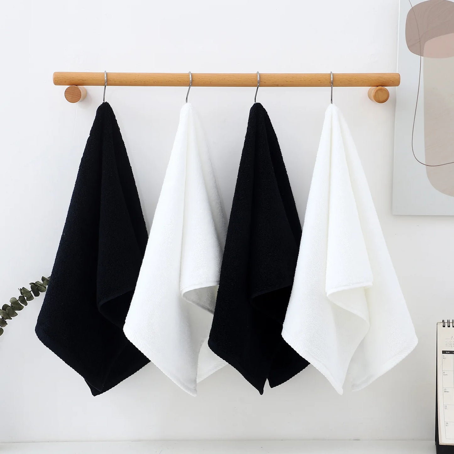 4 Pack Cotton Towel Set, 78*33cm, 30.7*12.99in, Highly Absorbent, Soft, Skin-Friendly and Durable, Can Be Used for Home Bathroom, Face Washing, Bathing, Traveling, Swimming and Gyms