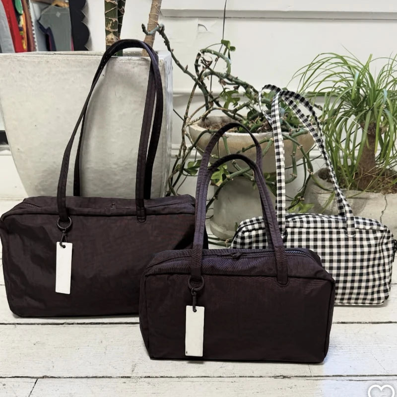 Casual Bowler Bags For Women Luxury Designer Handbags And Purses 2026 New In Polyester Circular Ornament Underarm Cloth Shoulder
