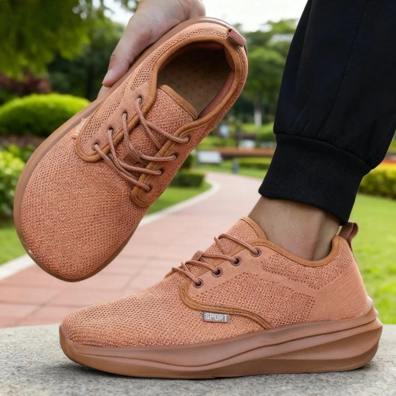 Wide Toe Barefoot Shoes for Men Breathable Non-slip Minimalist Walking Shoes 2025 Fashion Unisex Outdoor Platform Sneakers Women
