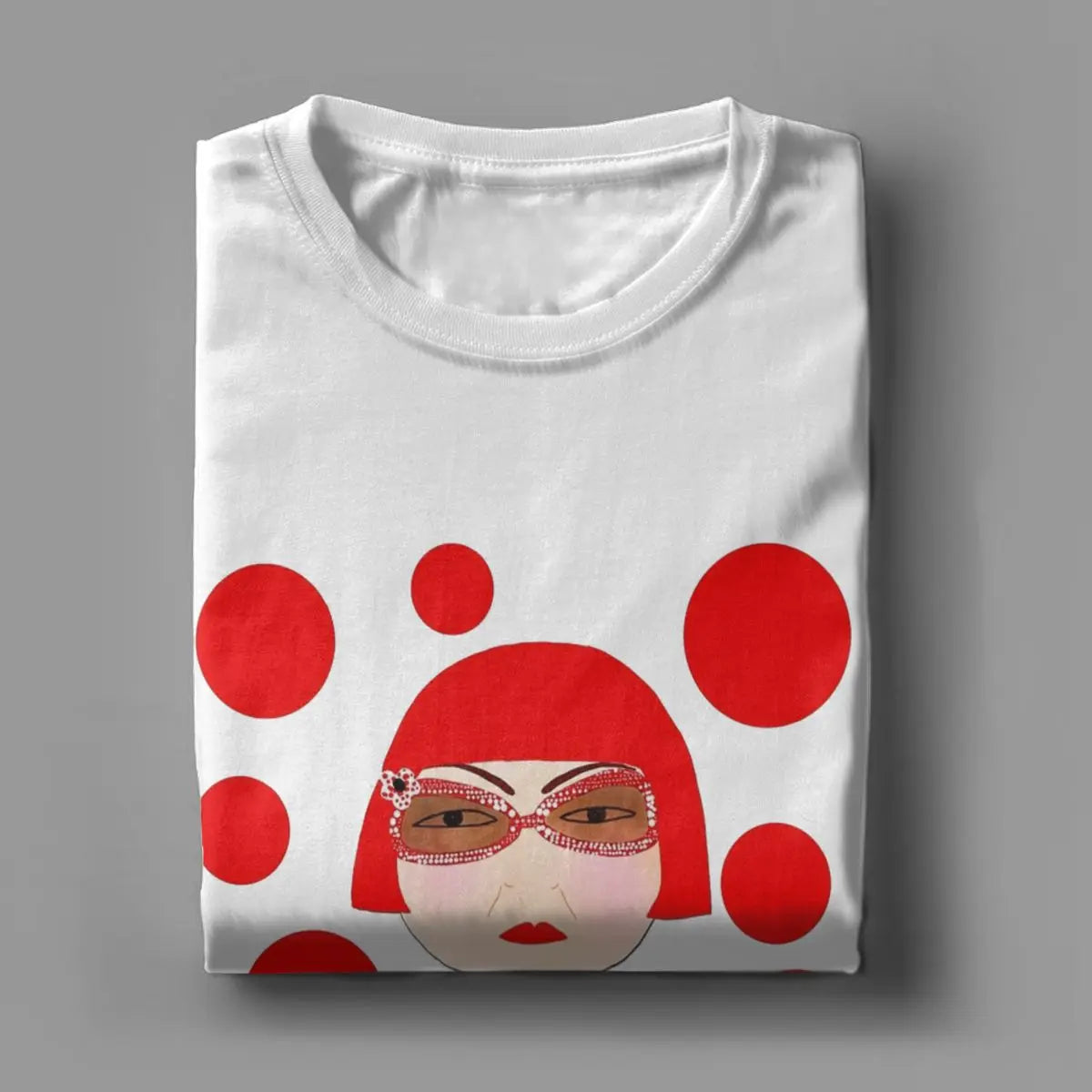 Men's Yayoi Kusama T Shirt Cotton Clothing Unique Short Sleeve Crew Neck Tees New Arrival T-Shirt
