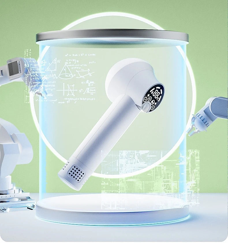 Pet intelligent hair dryer hair dryer for dog/cat beauty LED display screen IOU temperature and wind speed control pet supplies