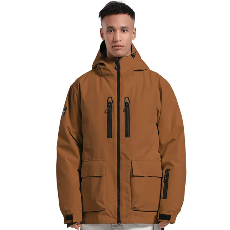 Winter New Skiing Jackets Thickened Warm Winter Clothes Outdoor Sport Waterproof Jackets Loose Couple Snow Coats Snowboard Tops