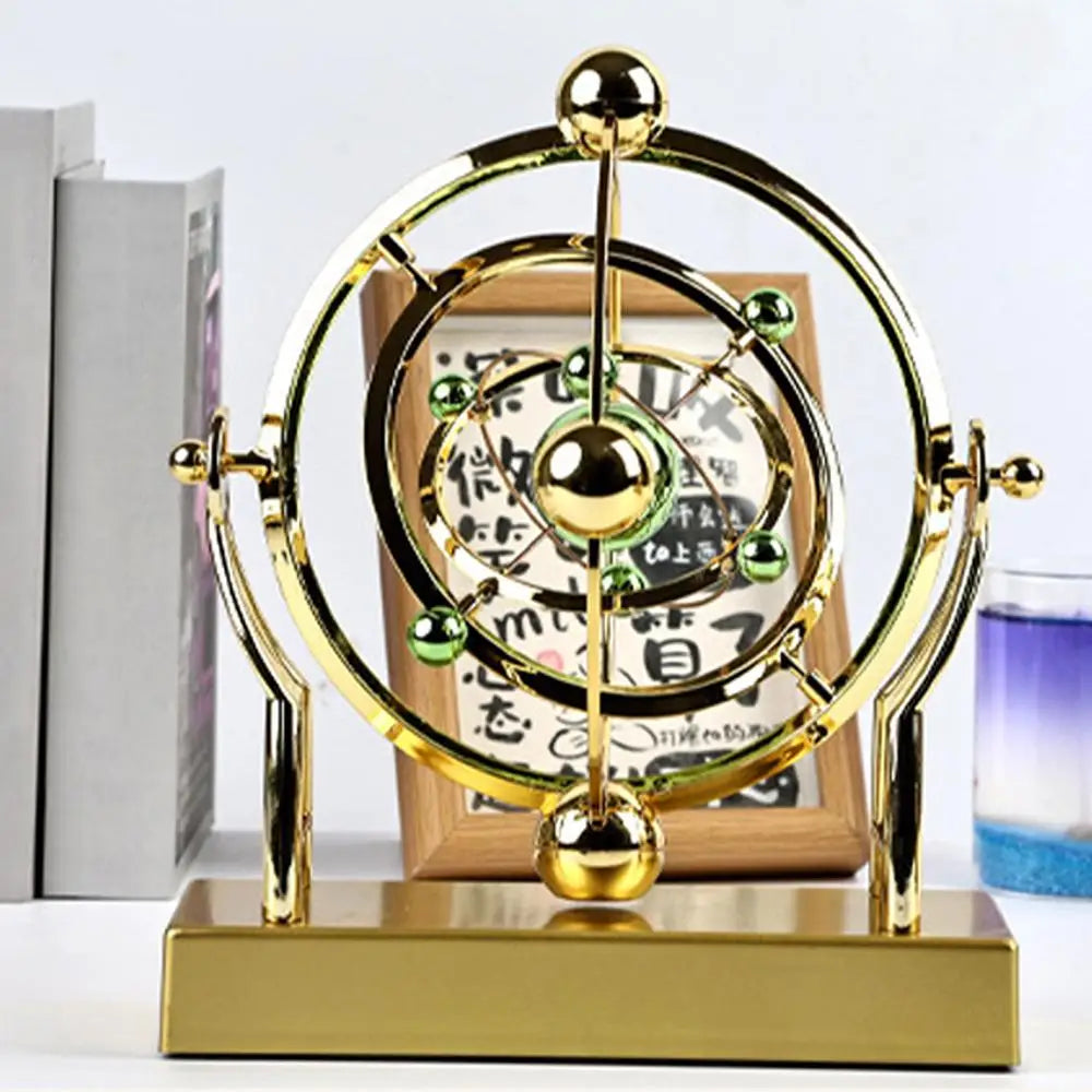 Cosmic Celestial Body Perpetual Motion Sculpture Rotating Newton Ornaments Desk Home Office Decor Toy Gift Pendulum In Motion