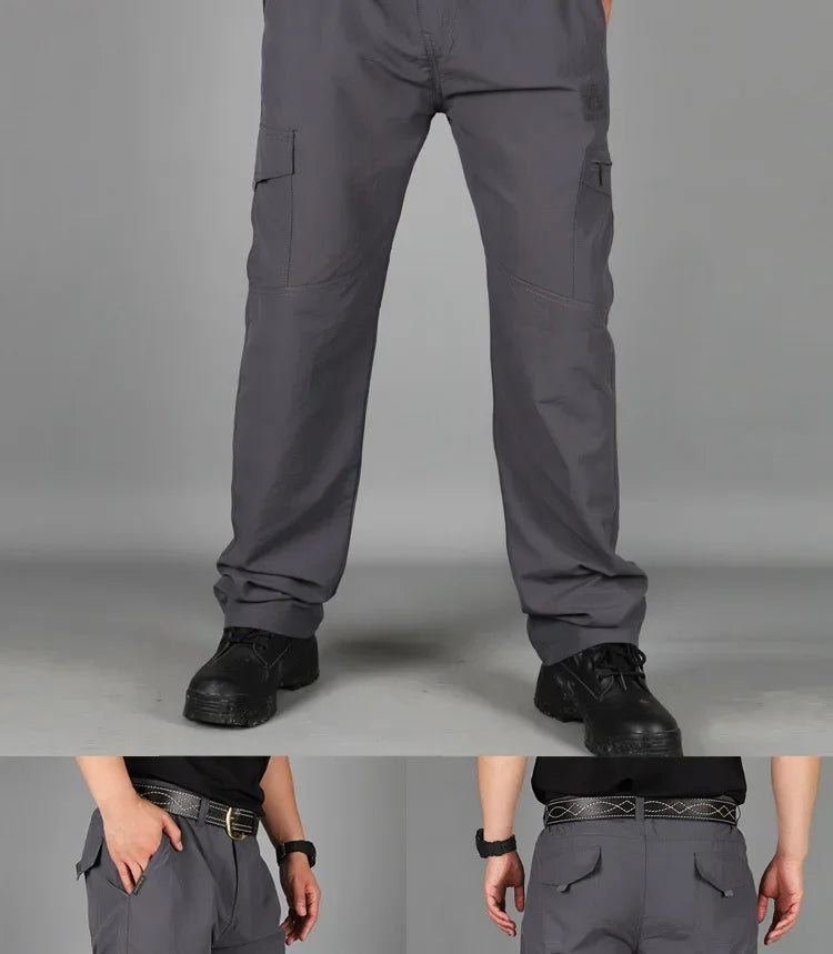 Summer Cargo Pants Men Army Military Tactical Jogger Trekking Hiking Mountain Work Tourism Trousers Streetwear