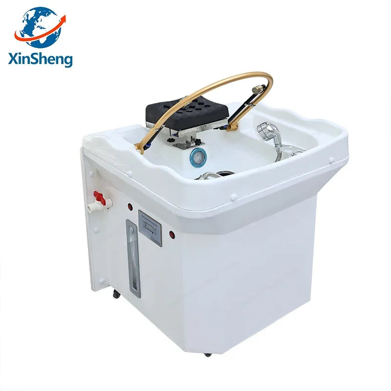 XinSheng Convenient Non Connecting Water Pipe With Water Storage Tank Head SPA Water Circulation Shampoo Basin Hair Wash Salon
