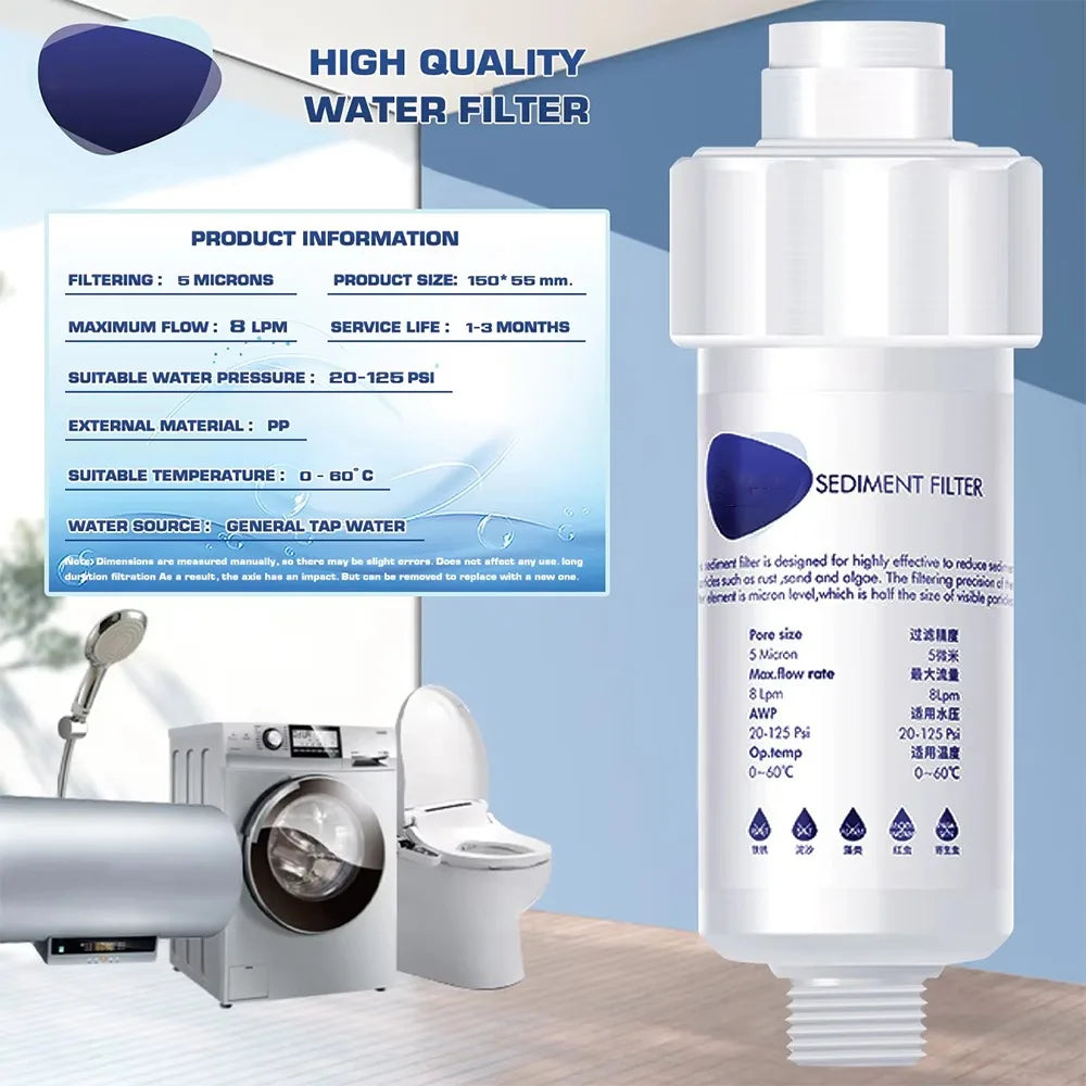 Shower Water Filter Environmentally Water Quality Pre-chlorine Removal Filter Under Sink Bathroom Accessories