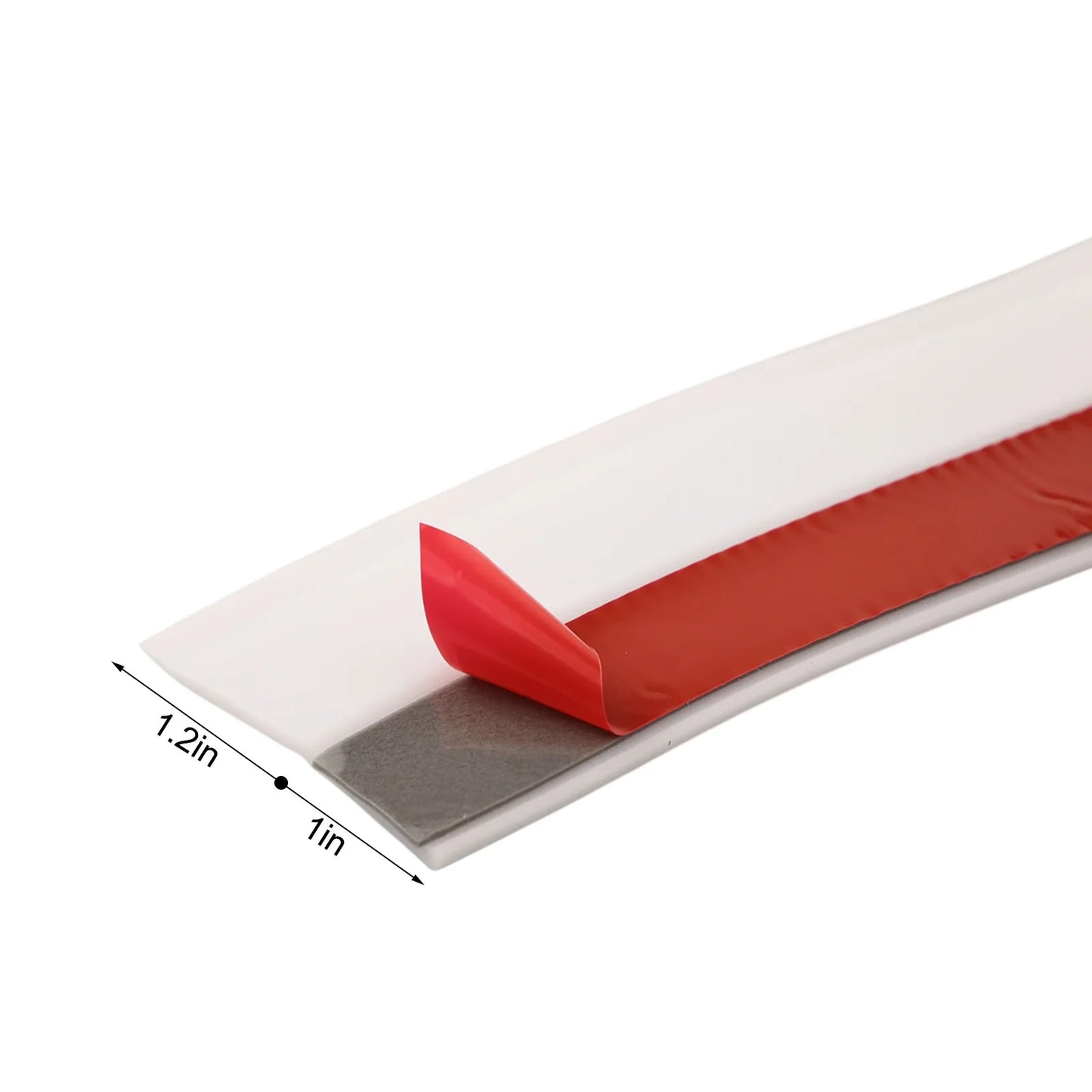 For Garage Doors Dust And Water Barrier 5M Door Frame Strip Garage Maintenance White Easy Installation Sealing Strip Appliance
