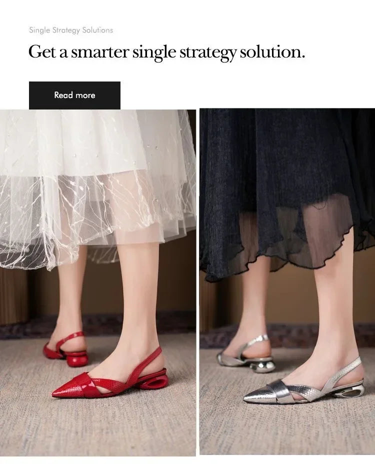Shoes for Women 2024 Fashion Slip on Women's Pumps Autumn Pointed Toe Shallow Solid Dress Low-heeled Casual Office Ladies Shoes