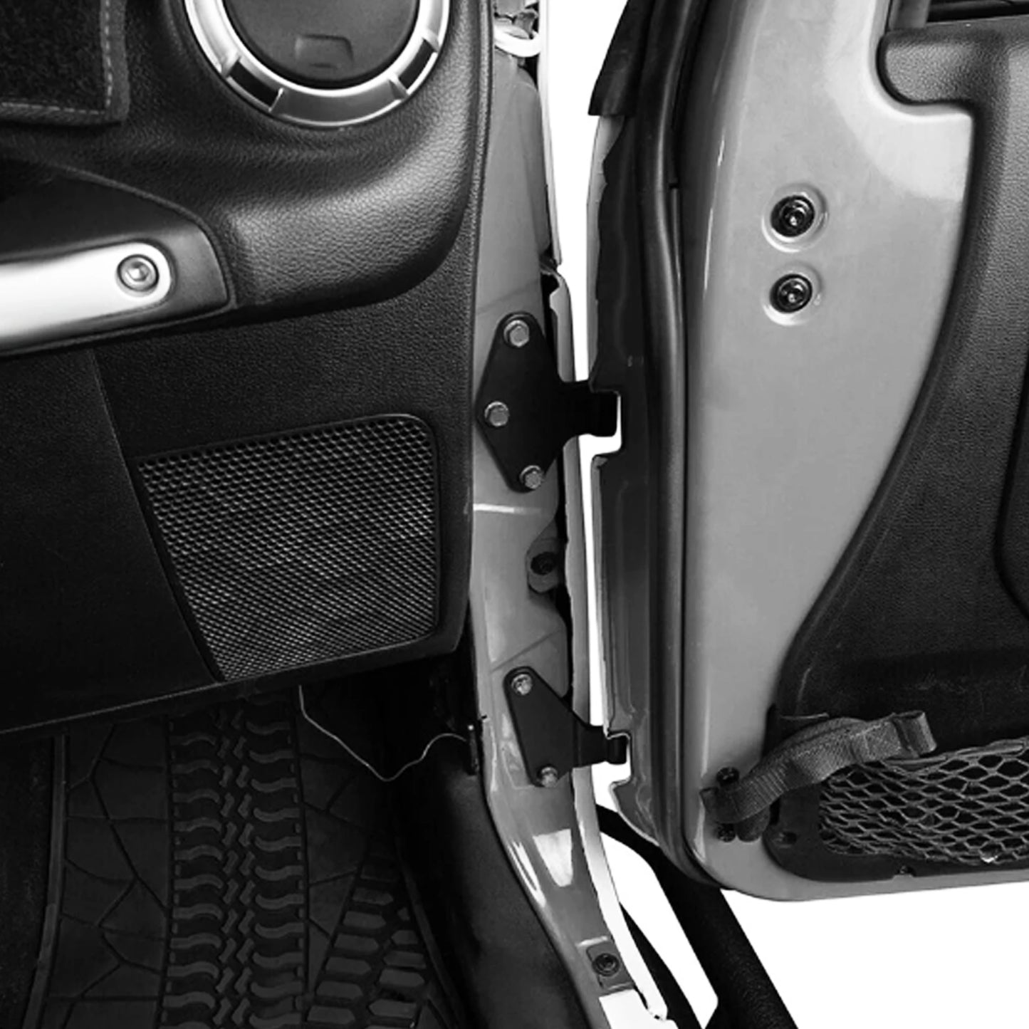 Car Interior Door Hinge Kit Bolt Parts Accessories Fit For Jeep Wrangler JK 2007-2018 4-Door Front Rear Side Hinges Replacement