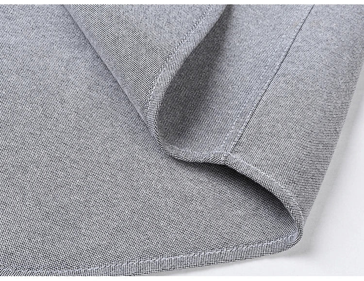 Men's Hard-wearing Comfortable 100% Cotton Long Sleeve Dress Shirt with Pocket, Spring Autumn Casual Oxford Button-Down Shirts