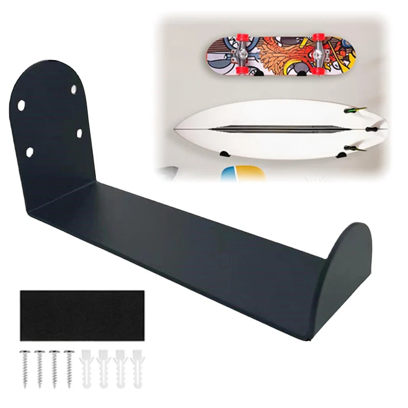 Universal Board Wall Mount Rack Stainless Steel Skate Surf Snowboard Longboard Wakeboard Storage Display Organizer Garage Home