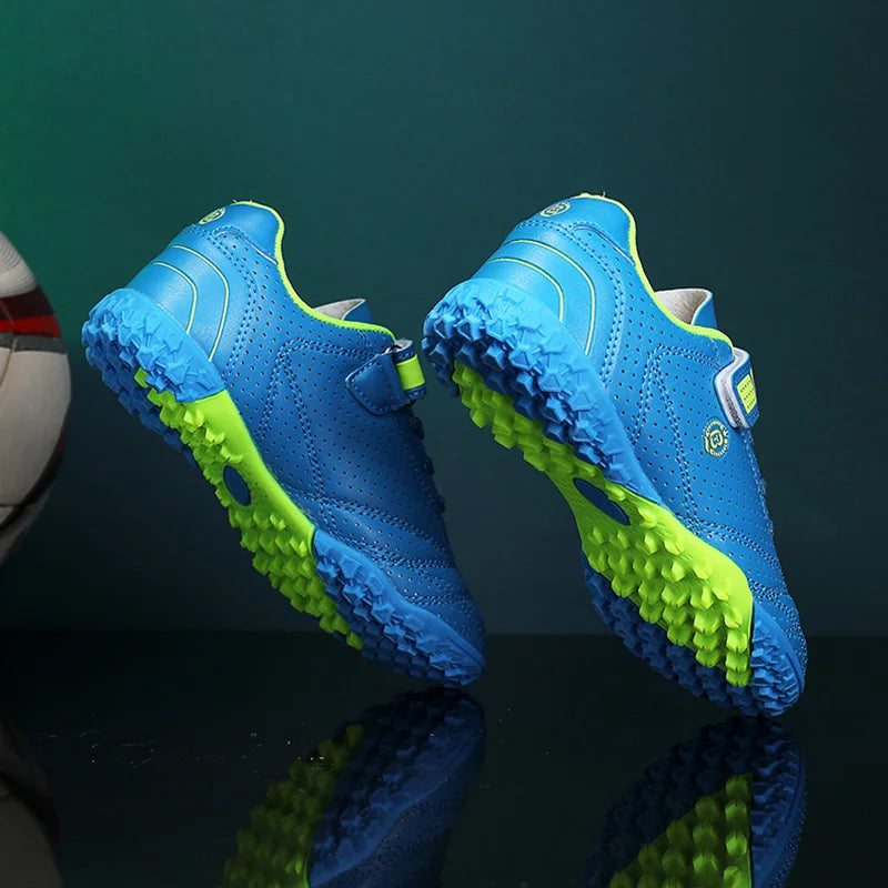 Children's Boys Low-Top Football Shoes Summer Breathable Sport Training Sneakers Outdoor Youth Turf Soccer Shoes
