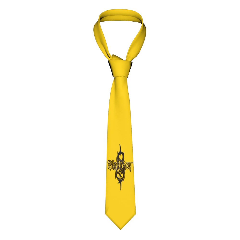 Slipknots Neckties Men's Customized Silk Heavy Metal Rock Music Gift Neck Tie for Office