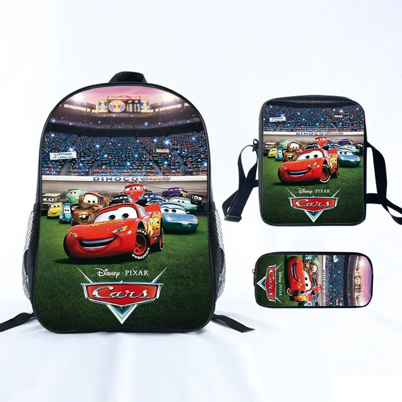 Cars School Backpack For Boys Girls Cartoon Game Knapsack Primary Backpacks Kids Satchels Space School Bags With Shoulder Bags