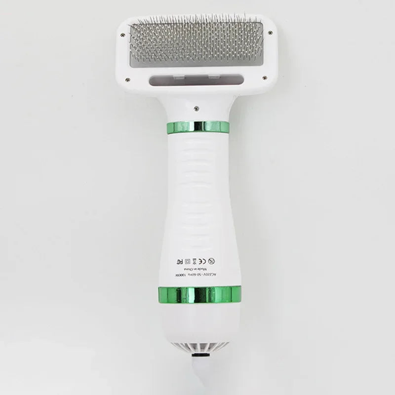 Pet Hair Dryer 2-in-1 Pet Grooming Dryer Grooming for Cat and Dog Brush Portable Dog Blower with Adjustable Temperature for Pet