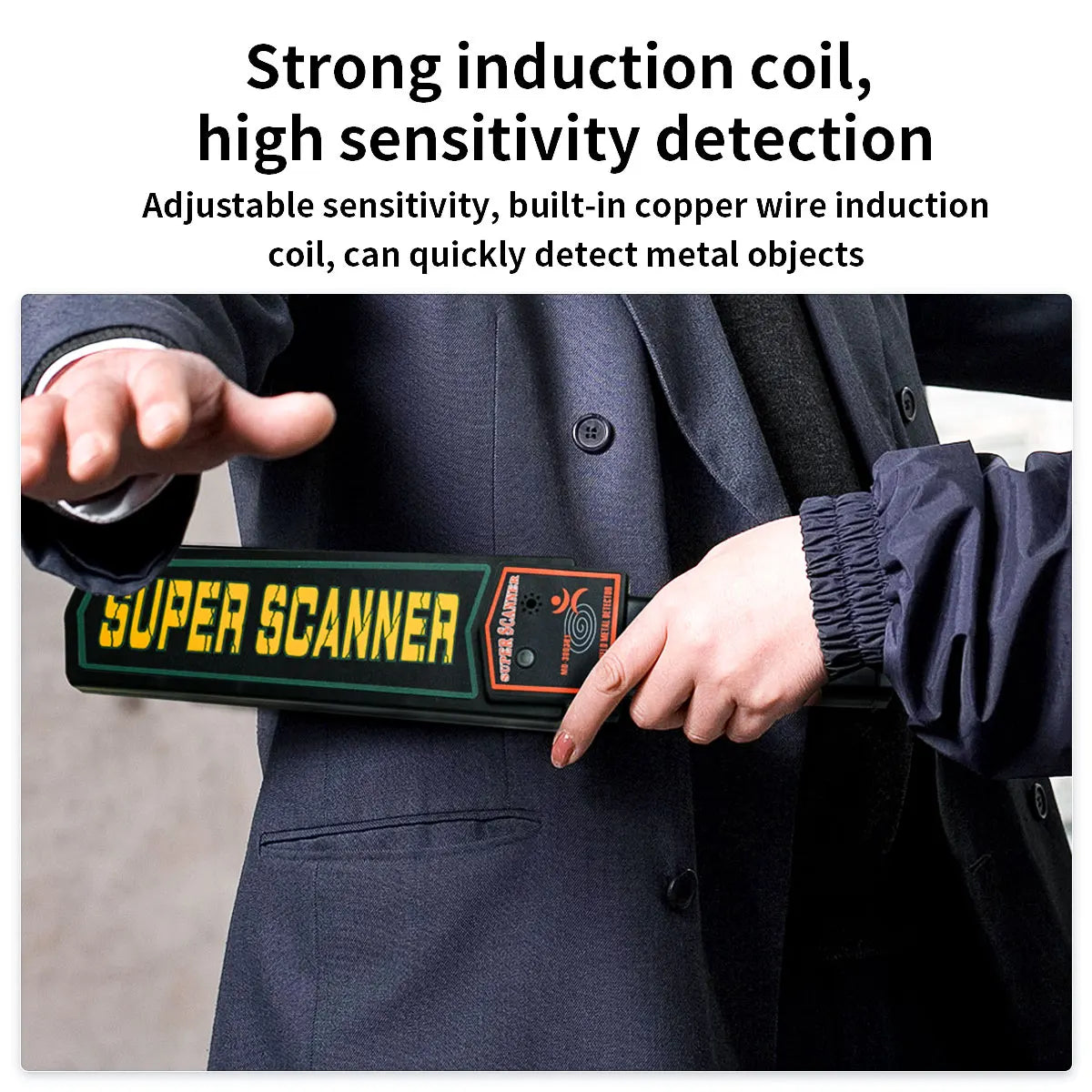 LAOLAU Metal Detector Handheld Metal Detection Outdoor Gold Finder Portable Scanner Depth Wall Detector Safe Checking