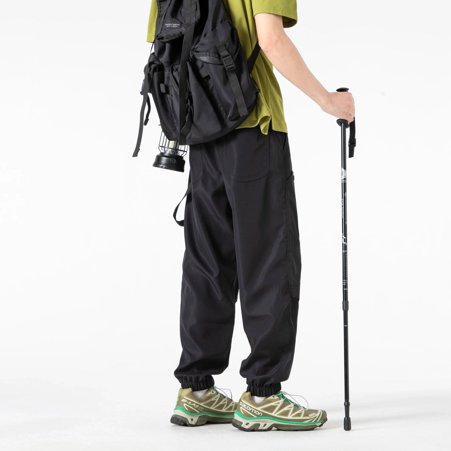 Men's outfit pants are versatile, trendy, loose, straight-leg outdoor work pants and trendy brand tight-fitting windbreakers