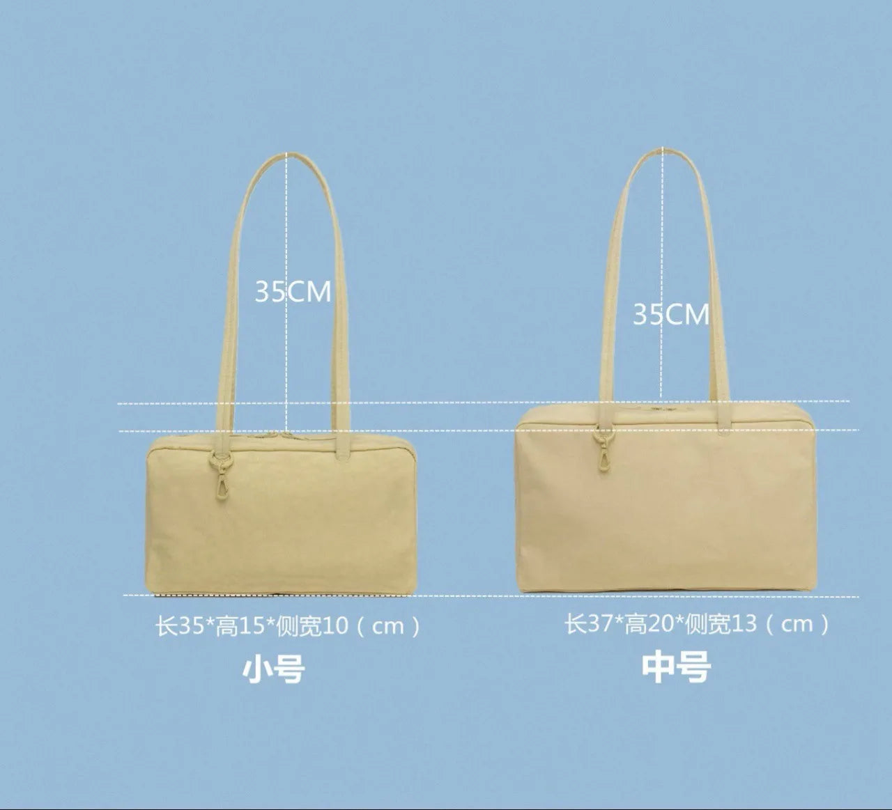 Ladies' Bowling Tote Bag  Nylon Shoulder Bag Large Capacity Simple Versatile Ultralight Zipper Commuting Travel Bag