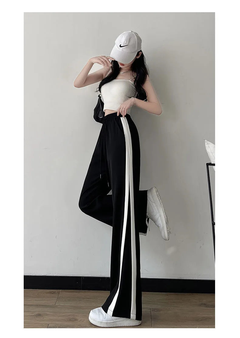 Slimming Straight Leg Pants for Women Spring Summer New Sle plus Size Casual Wide Leg Trousers Loose Comfortable Student Sp...