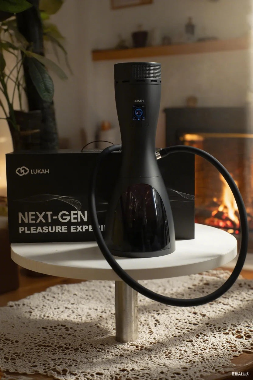 Portable Electric Hookah Lukah Shisha with LED Light Luxury Carbon-Free E-Hookah Set