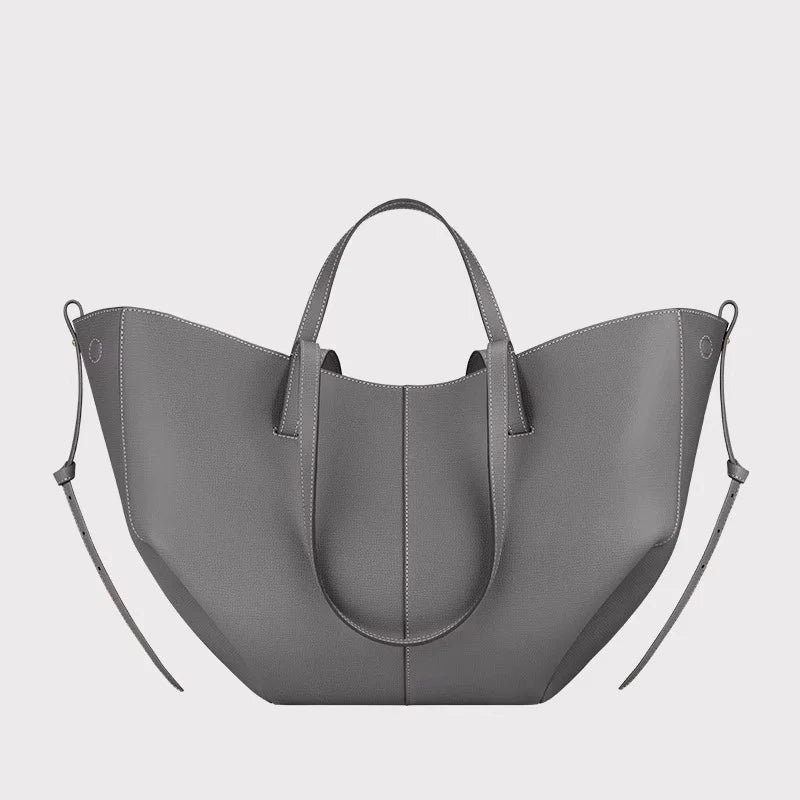 Ladies' fashionable large capacity wing shaped single shoulder handbag, suitable for commuting and shopping