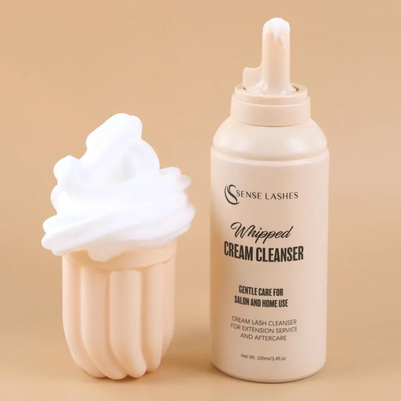 SENSE LASHES 100ml Whipped Cream Lash Shampoo for Makeup Tools & Accessories removedor de extensiones de pestañas Lash Cleanser