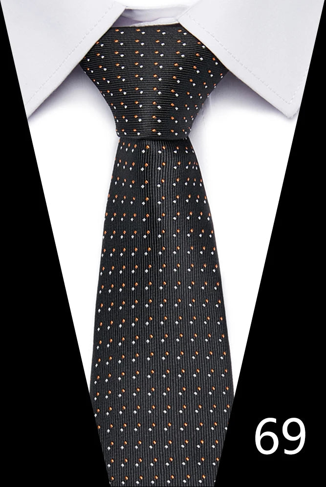 Hot Sale Necktie Man 7.5 cm Silk Tie Solid Color Gravatas Suit Accessories Fit Wedding Holiday Party