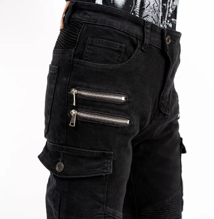 Motorcycle riding pants, motorcycle pants jeans with protective gear4 seasons spring men's women's casual anti-drop pants