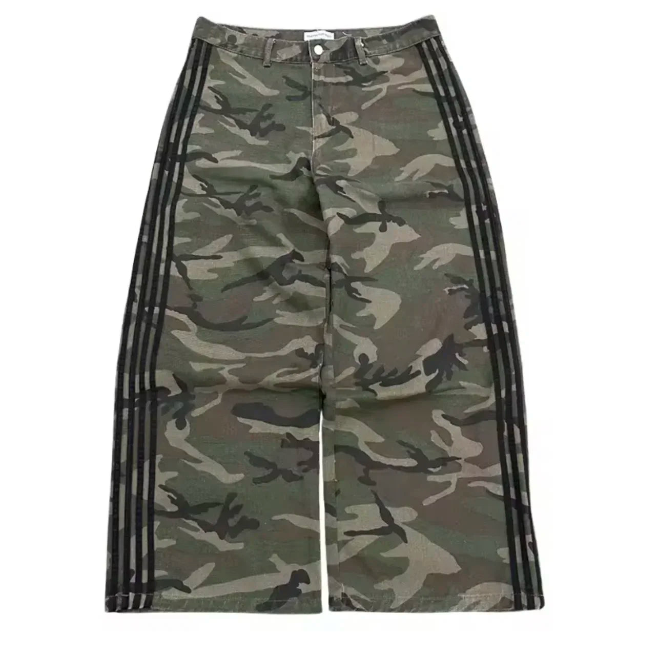 Men's pants camouflage sweatpants retro trend classic women's pants oversized loose wide-legged pants street versatile jeans