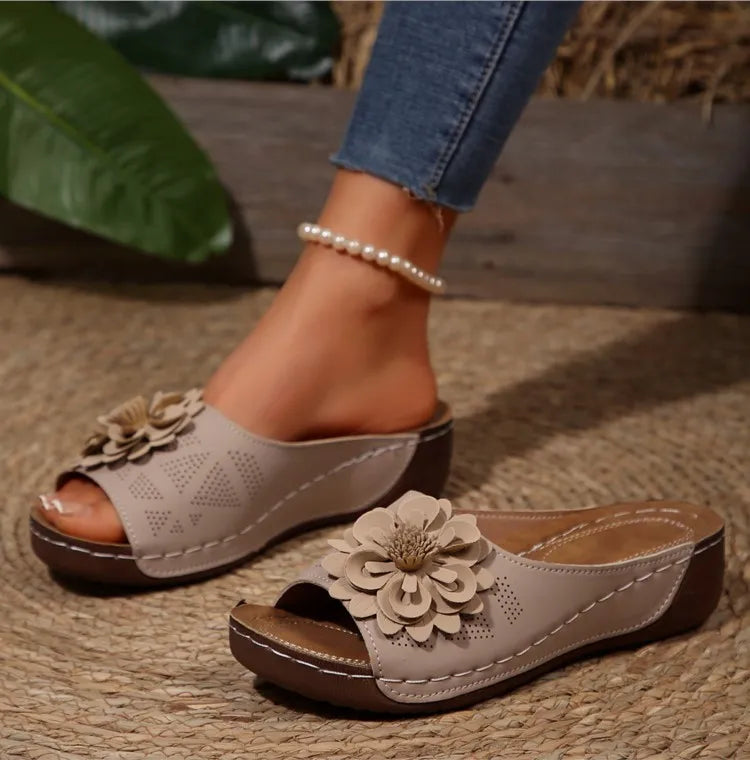 Women Sandals Shoes Summer Fashion Wedge Walking Shoes Comfortable Slip On Women's Sandals Light Female Sandalias Mujer Footwear