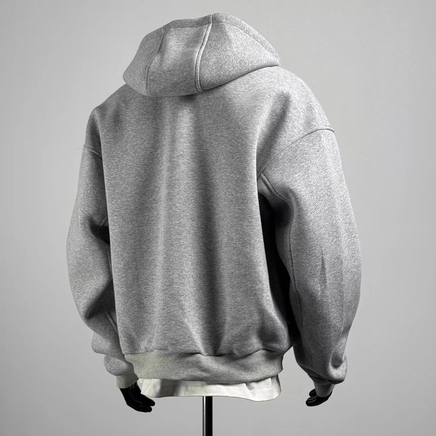 New Cotton Zip Hoodies & Sweatshirts for Men Autumn Black Grey Loose Hoodie Spring Long-sleeved Top Men Oversized Hoodie 2025