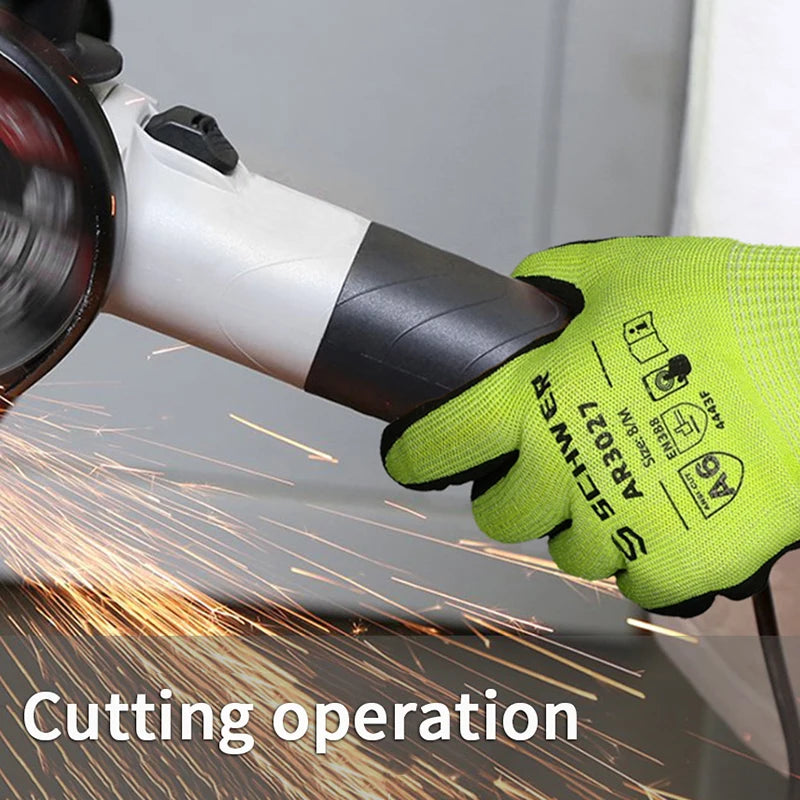 Steel-Wired A6 Gloves Provides anti-cut and anti-stab feature; Non-Slip and Resistant to Wear