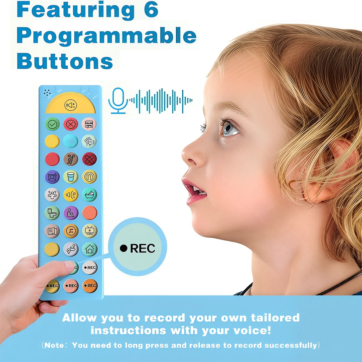 Nonverbal Autism AAC Communication Device - Portable Speech Therapy Tool for Kids/Adults with Autism & Language Development Need
