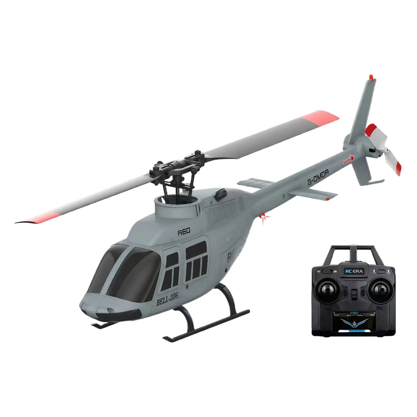 RC Plane RC ERA A60 1/42 remote-controlled aircraft Bell 206 helicopter 2.4G 4CH Altitude Hold Optical Flow Positioning
