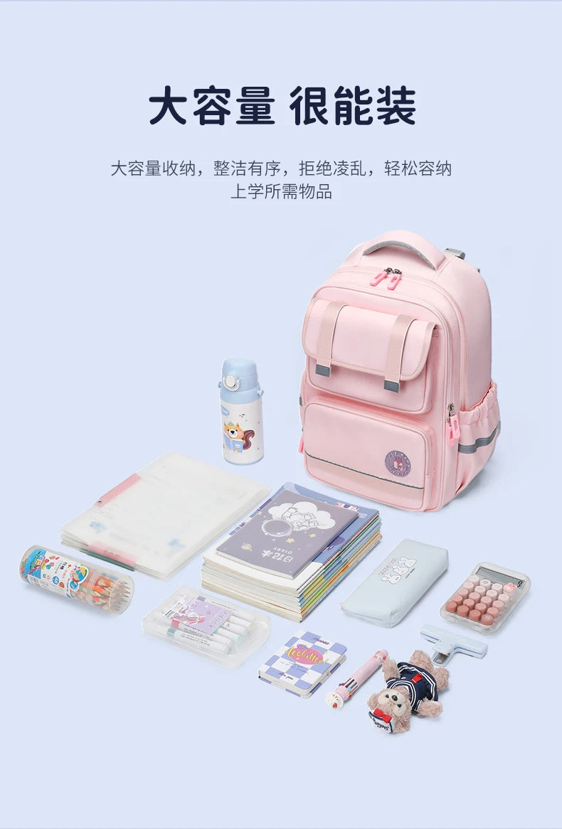 GOLF Primary School Bags for Girls Pink School Backpacks 9 to 10 Years Bookbags Kids Orthopedic Backpack Grade 1 to 4 Boys 2025