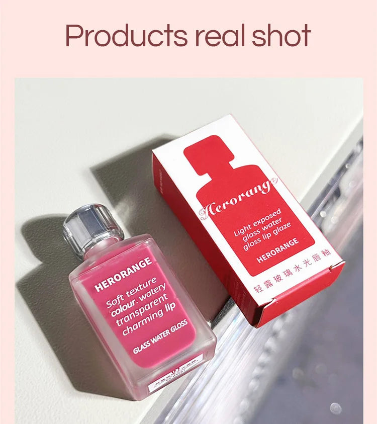 Moisturizing Plump Lips Mirror Effect Lip Color Non Greasy Texture Liquid Lip Pigment Not Easy To Stick Lightly Lip Glaze