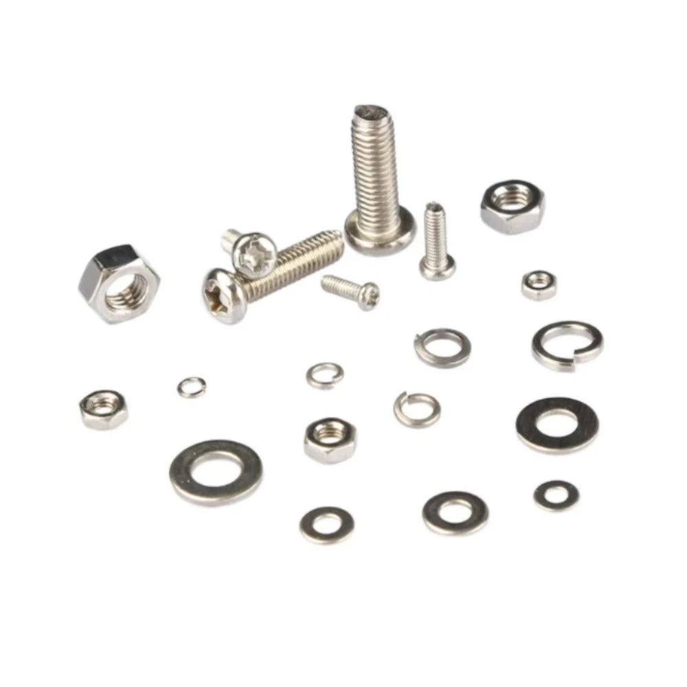 320pcs Stainless Steel Screw Nut Bolt Assortment Kit M2 M2.5 M3 M4 M5 Nuts and Bolts Assortment
