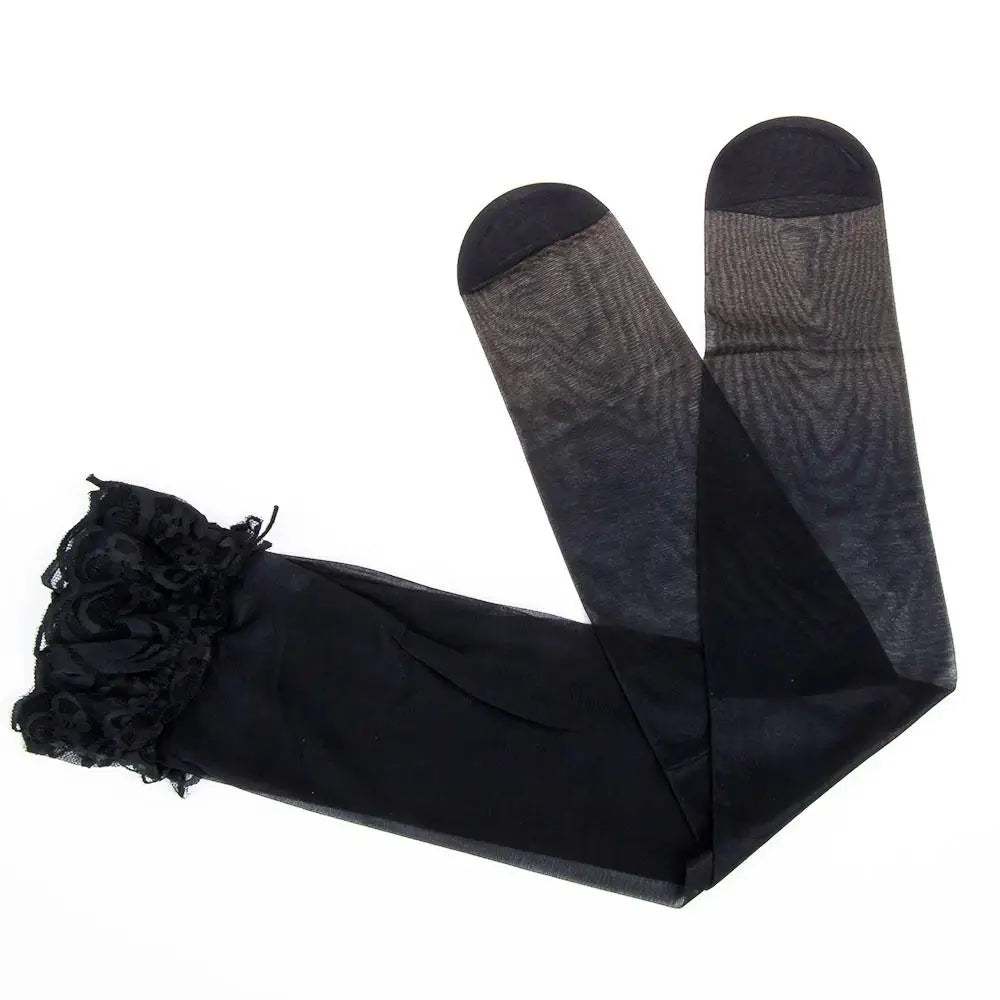 Lingerie Lace Erotic Pantyhose Female Ladies Women Sexy Transparent Stockings