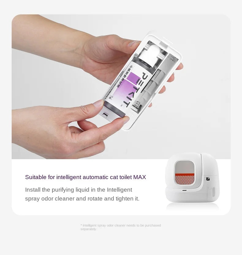 PETKIT Purification Liquid Smart Automatic Self Clean Cat Litter Box Self Cleaning  Deodorant  Easy To Carry Use for Cat Toilet
