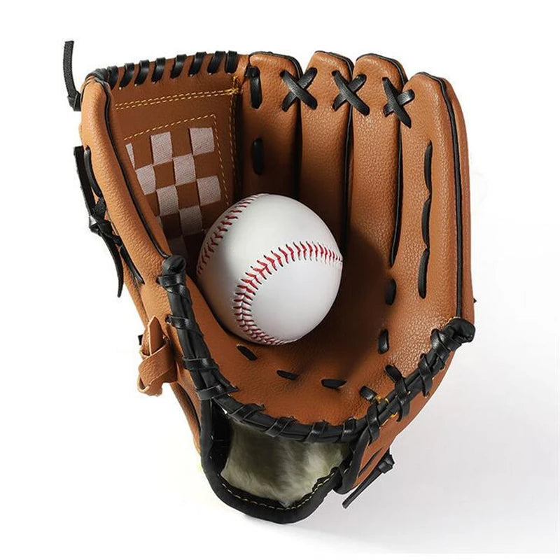 Baseball Softball Training Glove - Left Hand Catcher Practice Equipment for Kids Youth Adults Outdoor Sports Gear