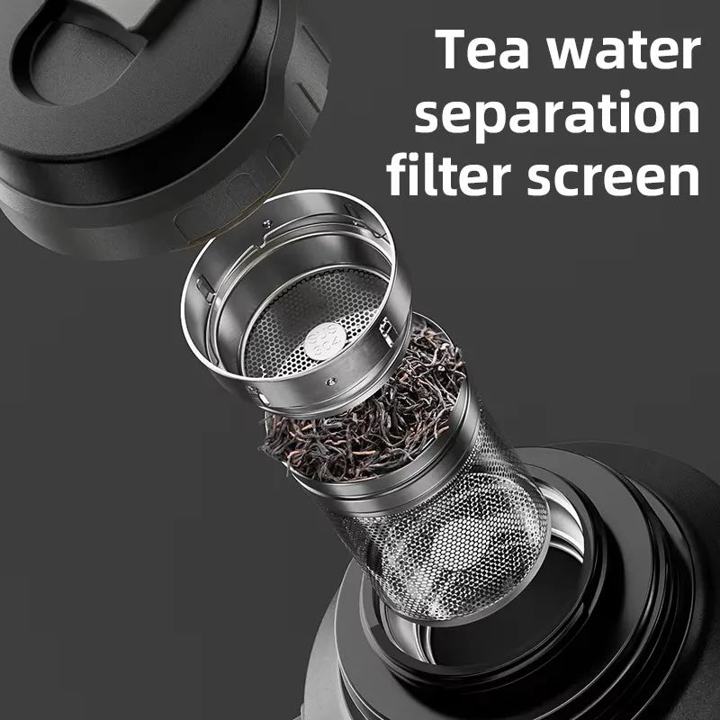 Stainless Steel Insulated Water Bottle with Handle, Outdoor Portable Thermos Bottle, Large Capacity, Keep Hot and Cold, 72H, 316