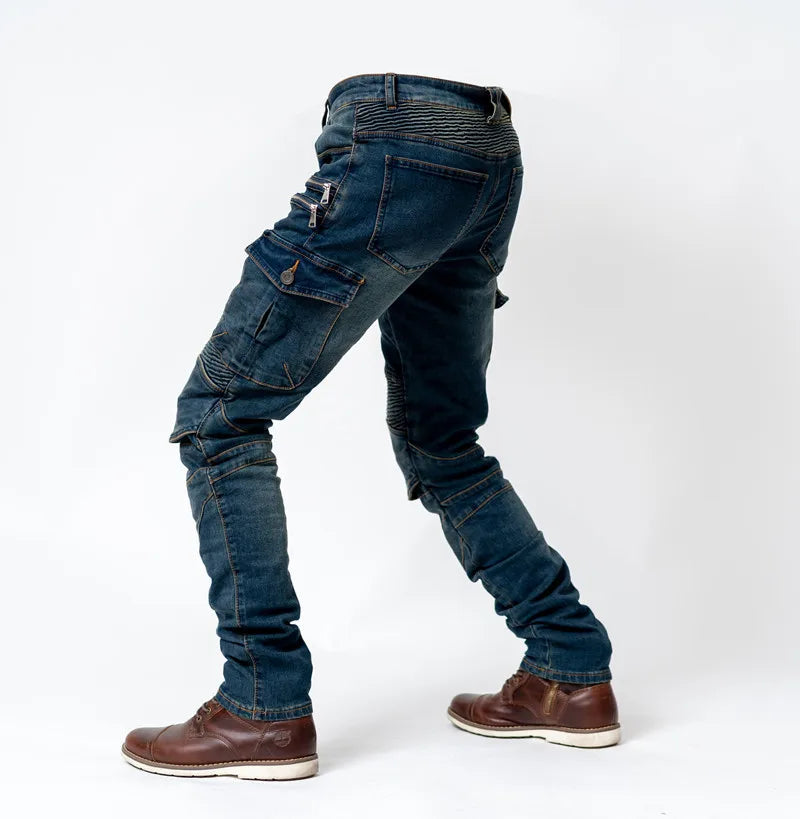 Motorcycle riding pants, motorcycle pants jeans with protective gear4 seasons spring men's women's casual anti-drop pants