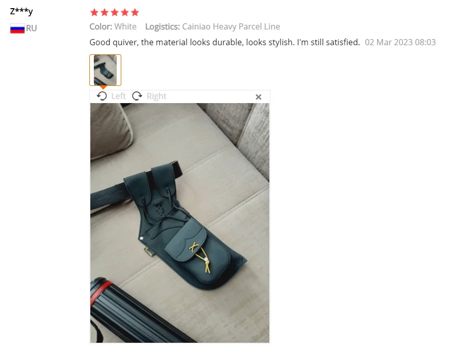 Archery Traditional Cowhide Arrow Quiver  Arrow Bag Arrow Holder For Recurve and Compound bow Hunting and Shooting